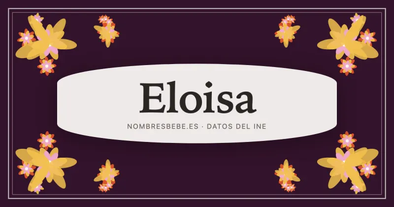 Eloisa, en una estampa ornamental de nombresbebe.es