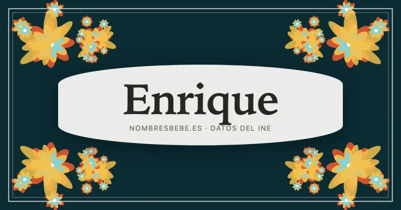 Enrique, en una estampa ornamental de nombresbebe.es
