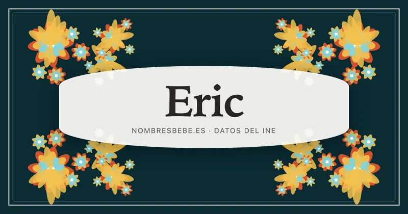Eric, en una estampa ornamental de nombresbebe.es