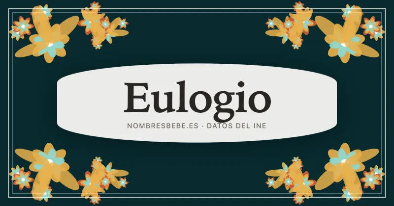 Eulogio, en una estampa ornamental de nombresbebe.es