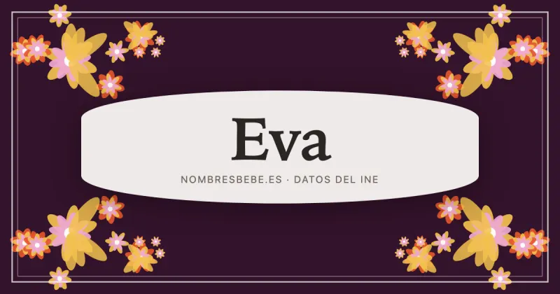 Eva, en una estampa ornamental de nombresbebe.es