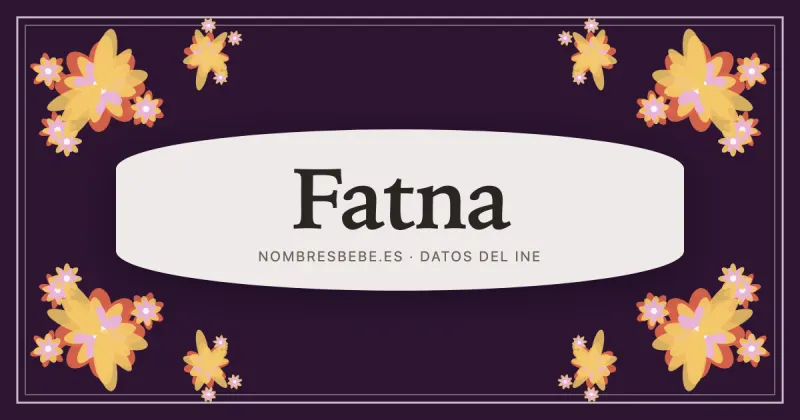 Fatna, en una estampa ornamental de nombresbebe.es
