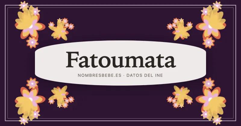 Fatoumata, en una estampa ornamental de nombresbebe.es