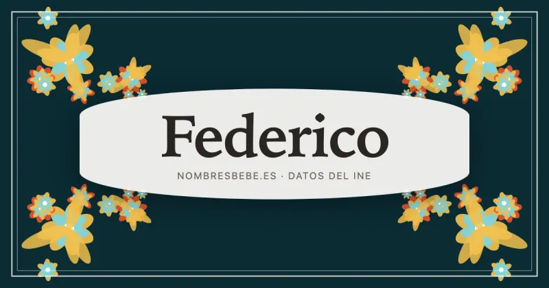 Federico, en una estampa ornamental de nombresbebe.es