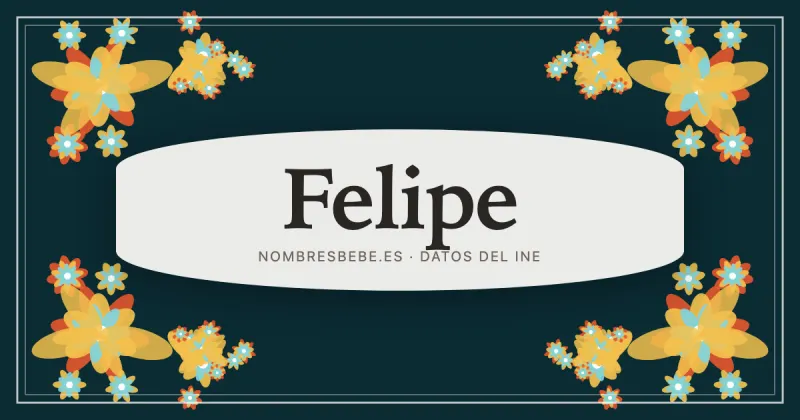 Felipe, en una estampa ornamental de nombresbebe.es