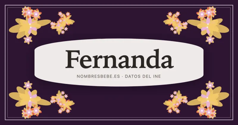 Fernanda, en una estampa ornamental de nombresbebe.es