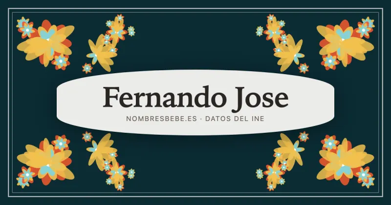 Fernando Jose, en una estampa ornamental de nombresbebe.es