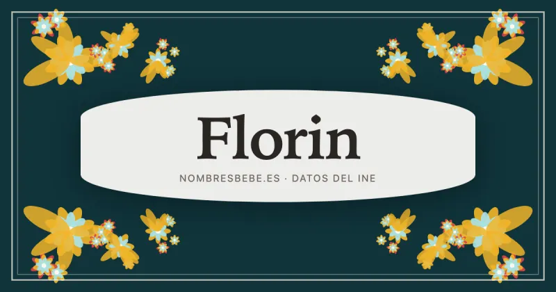 Florin, en una estampa ornamental de nombresbebe.es
