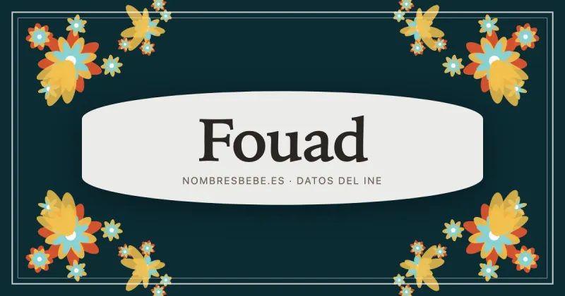 Fouad, en una estampa ornamental de nombresbebe.es