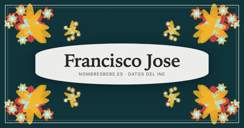 Francisco Jose, en una estampa ornamental de nombresbebe.es