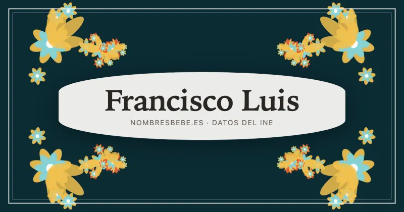 Francisco Luis, en una estampa ornamental de nombresbebe.es