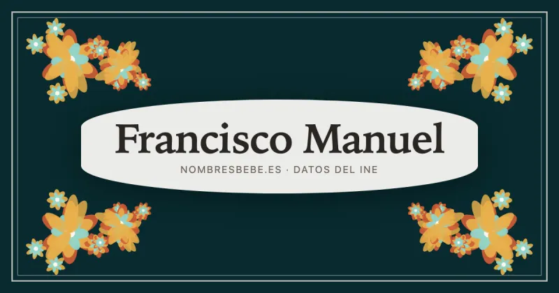 Francisco Manuel, en una estampa ornamental de nombresbebe.es