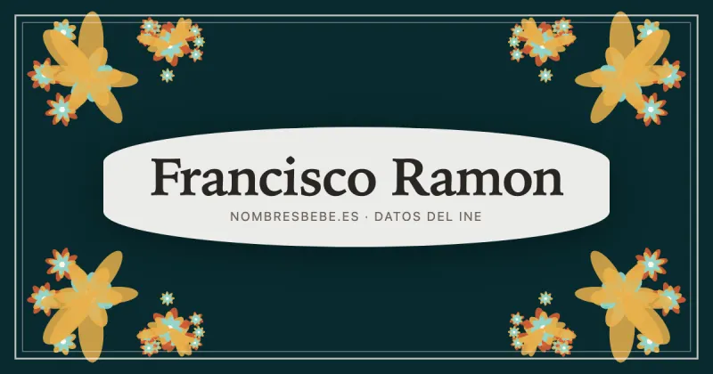 Francisco Ramon, en una estampa ornamental de nombresbebe.es