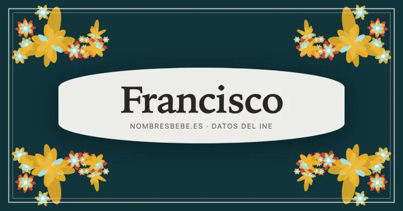 Francisco, en una estampa ornamental de nombresbebe.es