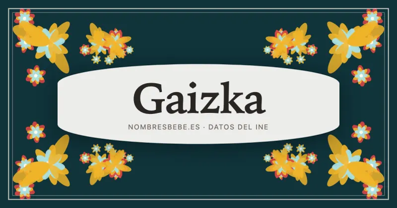 Gaizka, en una estampa ornamental de nombresbebe.es