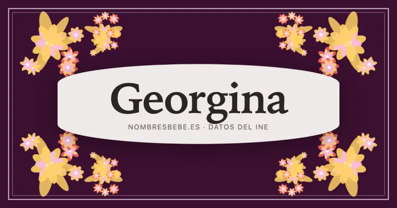 Georgina, en una estampa ornamental de nombresbebe.es