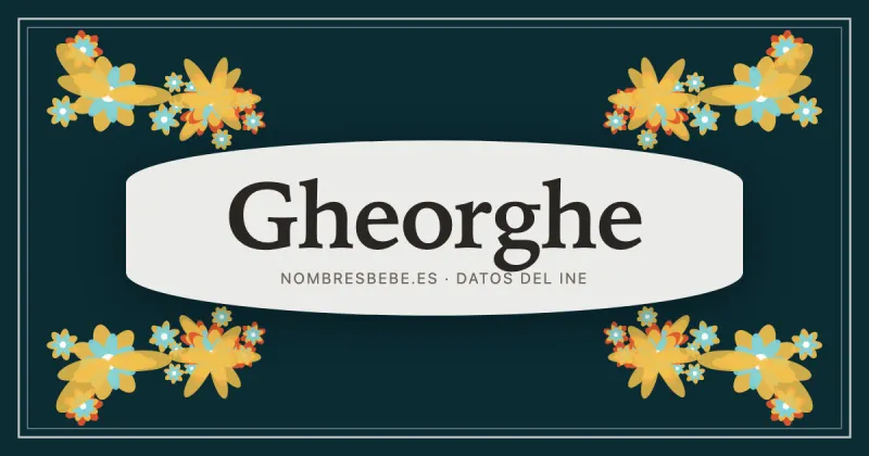Gheorghe, en una estampa ornamental de nombresbebe.es