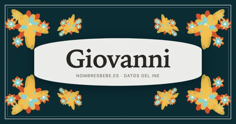 Giovanni, en una estampa ornamental de nombresbebe.es