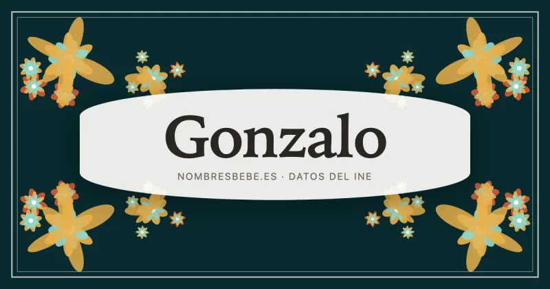 Gonzalo, en una estampa ornamental de nombresbebe.es