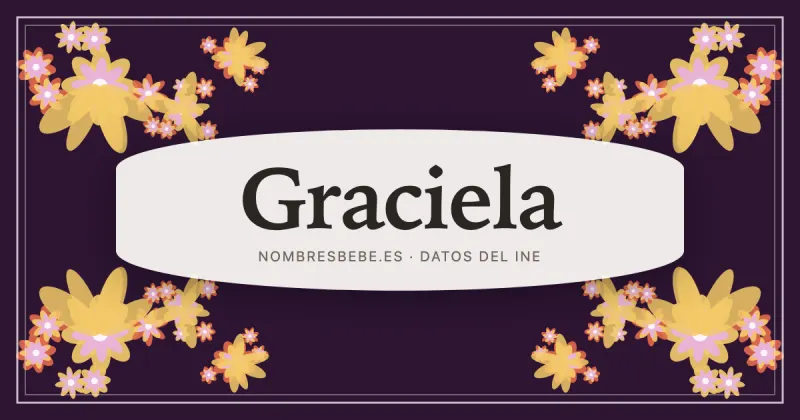 Graciela, en una estampa ornamental de nombresbebe.es