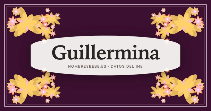 Guillermina, en una estampa ornamental de nombresbebe.es