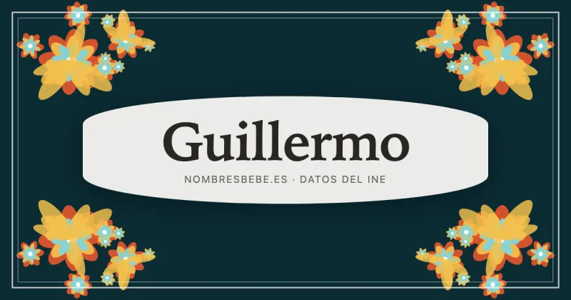 Guillermo, en una estampa ornamental de nombresbebe.es