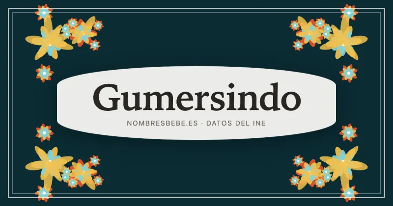 Gumersindo, en una estampa ornamental de nombresbebe.es