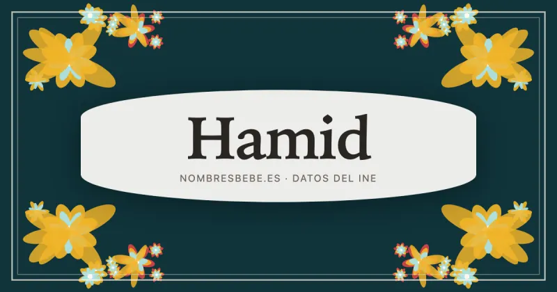 Hamid, en una estampa ornamental de nombresbebe.es