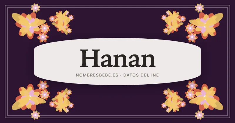 Hanan, en una estampa ornamental de nombresbebe.es