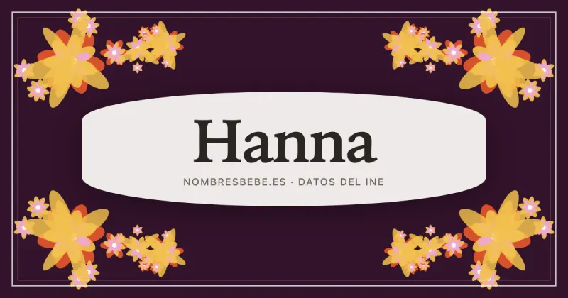 Hanna, en una estampa ornamental de nombresbebe.es