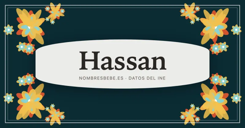 Hassan, en una estampa ornamental de nombresbebe.es