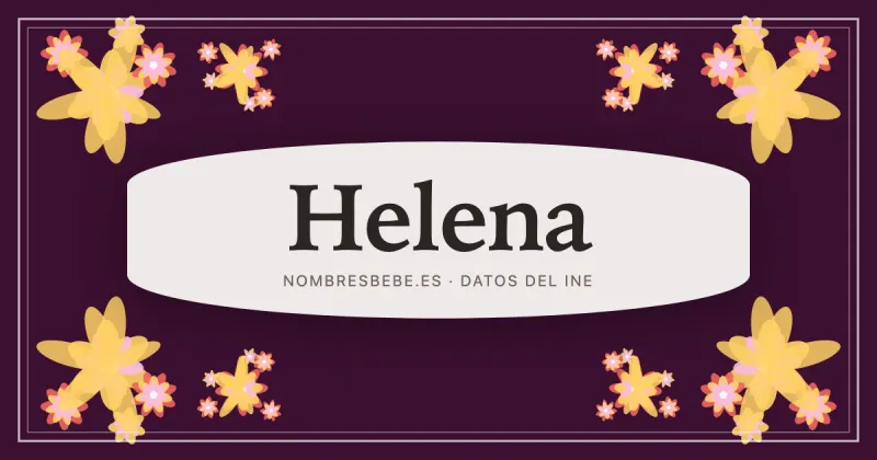 Helena, en una estampa ornamental de nombresbebe.es
