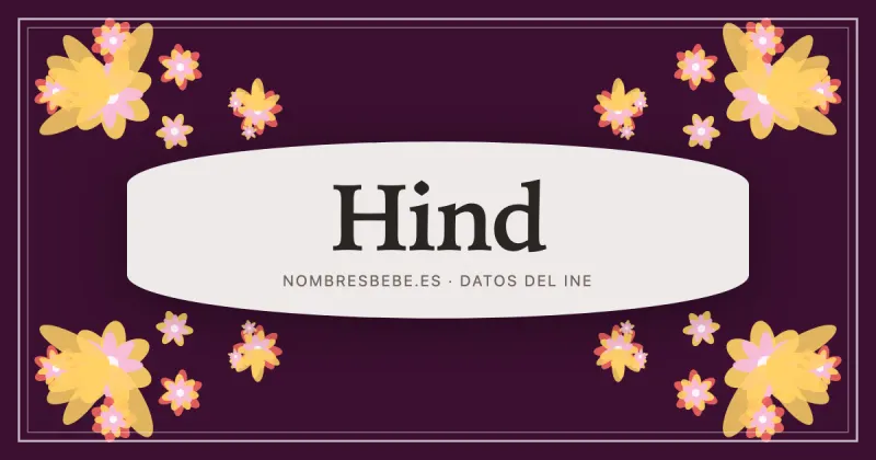 Hind, en una estampa ornamental de nombresbebe.es