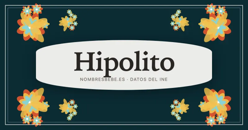 Hipolito, en una estampa ornamental de nombresbebe.es