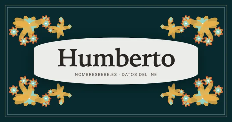 Humberto, en una estampa ornamental de nombresbebe.es