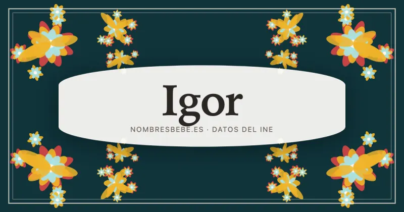 Igor, en una estampa ornamental de nombresbebe.es