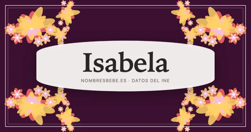 Isabela, en una estampa ornamental de nombresbebe.es
