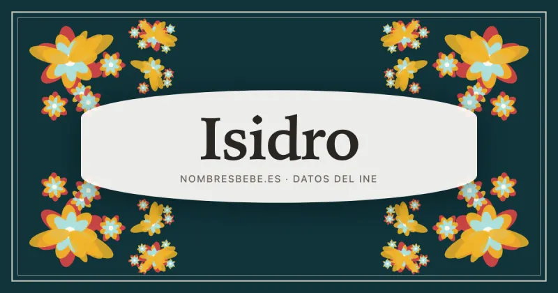 Isidro, en una estampa ornamental de nombresbebe.es