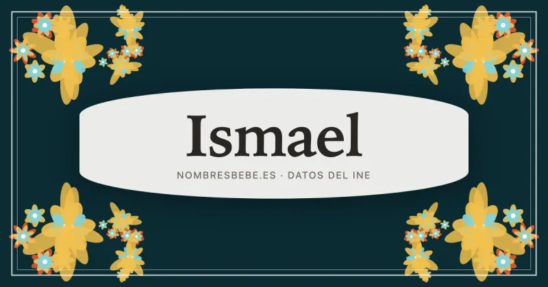 Ismael, en una estampa ornamental de nombresbebe.es