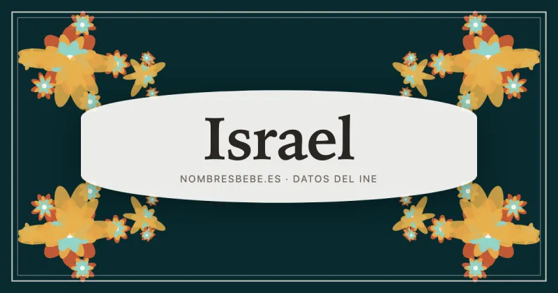 Israel, en una estampa ornamental de nombresbebe.es