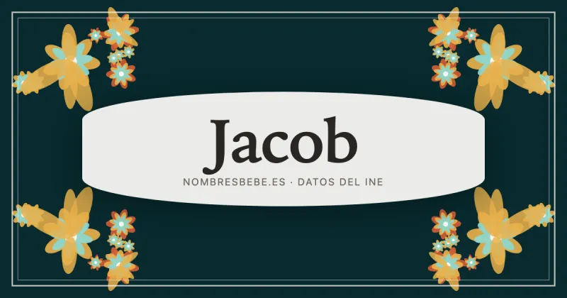 Jacob, en una estampa ornamental de nombresbebe.es