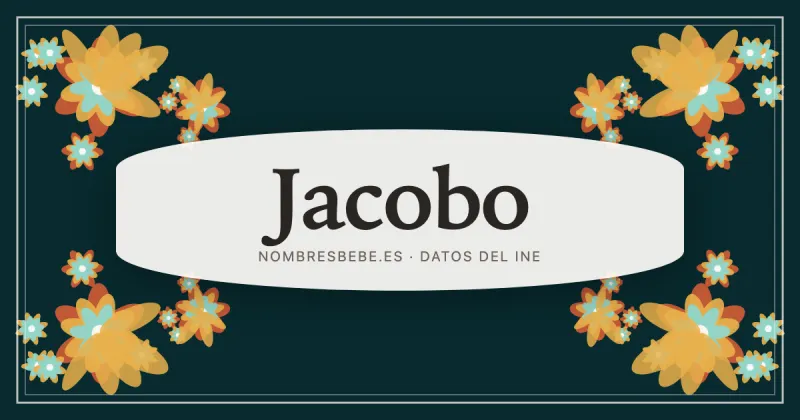 Jacobo, en una estampa ornamental de nombresbebe.es