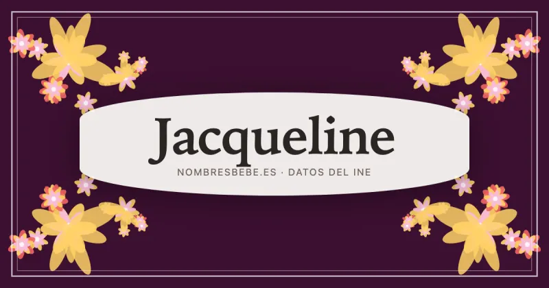 Jacqueline, en una estampa ornamental de nombresbebe.es