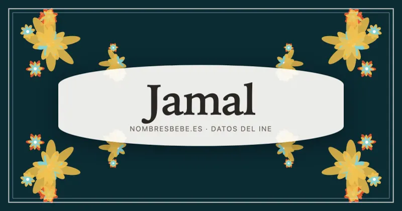 Jamal, en una estampa ornamental de nombresbebe.es