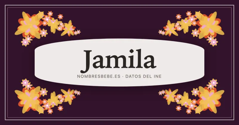 Jamila, en una estampa ornamental de nombresbebe.es