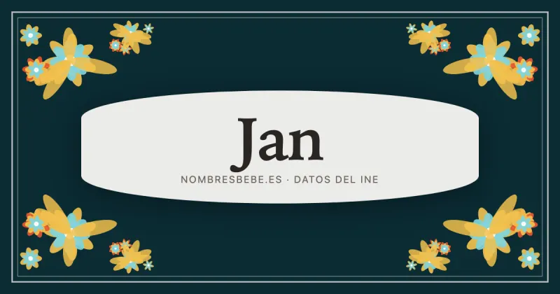 Jan, en una estampa ornamental de nombresbebe.es