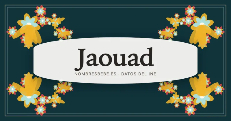 Jaouad, en una estampa ornamental de nombresbebe.es