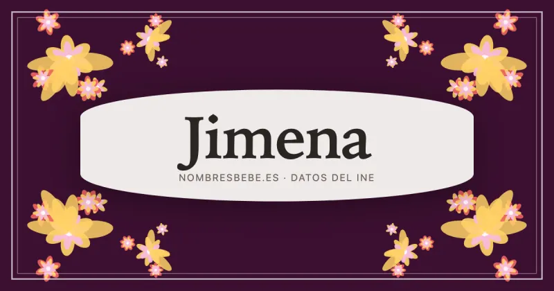 Jimena, en una estampa ornamental de nombresbebe.es