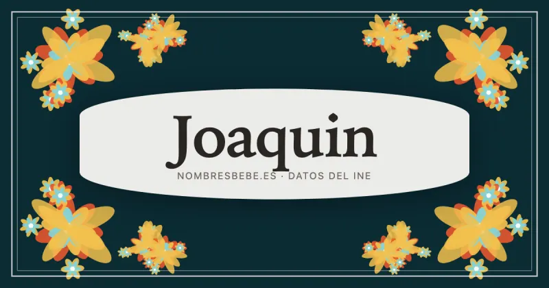 Joaquin, en una estampa ornamental de nombresbebe.es