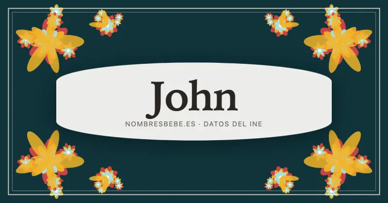 John, en una estampa ornamental de nombresbebe.es